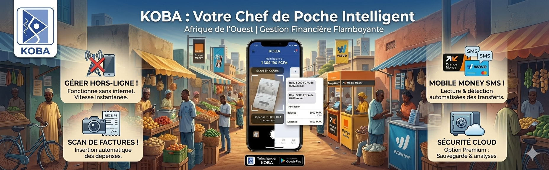 KOBA bannière promotionnelle